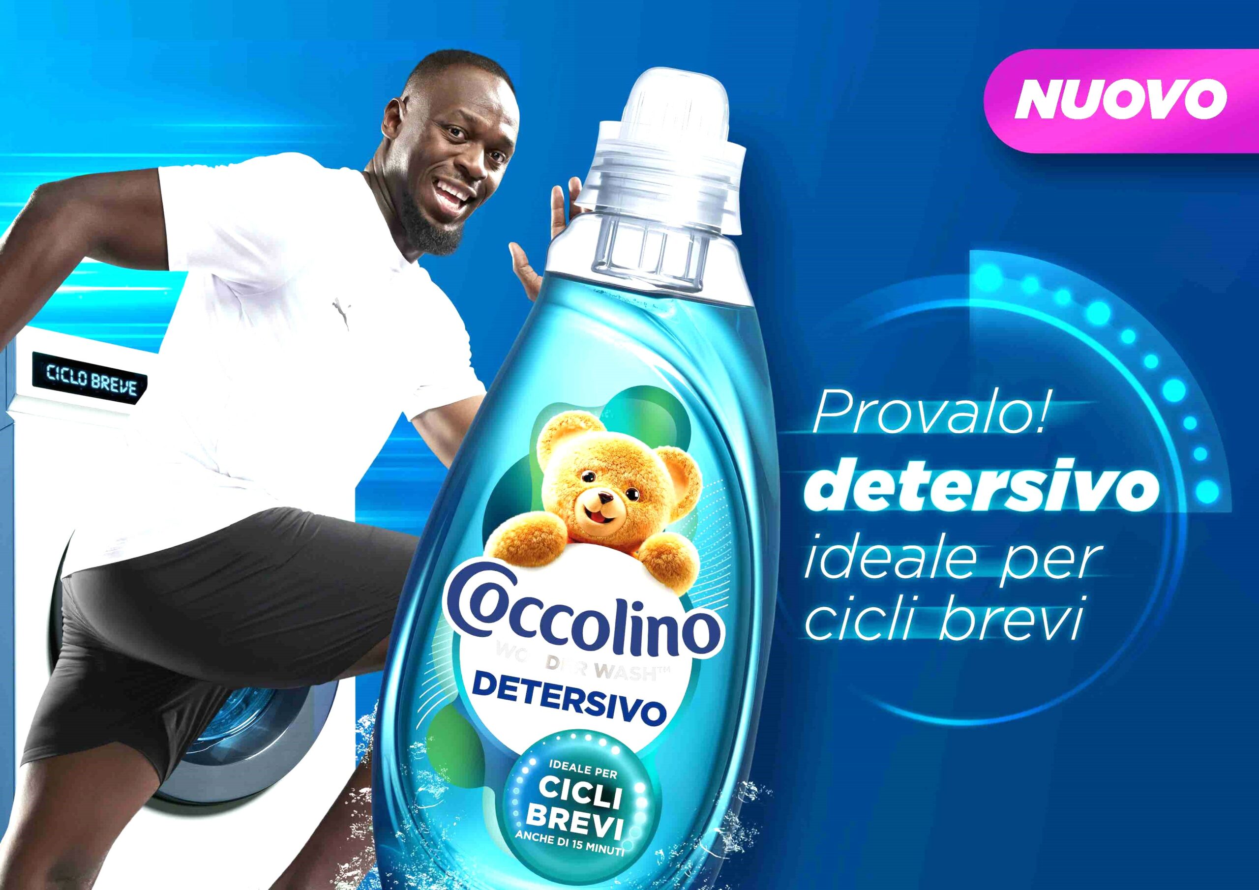 Lancio di Coccolino Wonder Wash: on air la nuova campagna con Usain Bolt